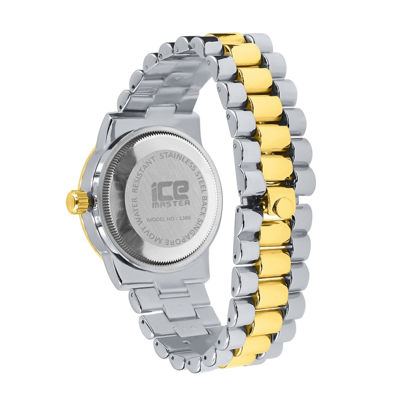 Flabbergasting Bling Metal Watch I Two Tone Gold
