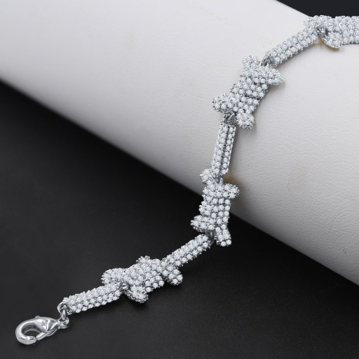 Angelical Brass 4Mm Cz Bracelet - Elegant and Timeless Jewelry