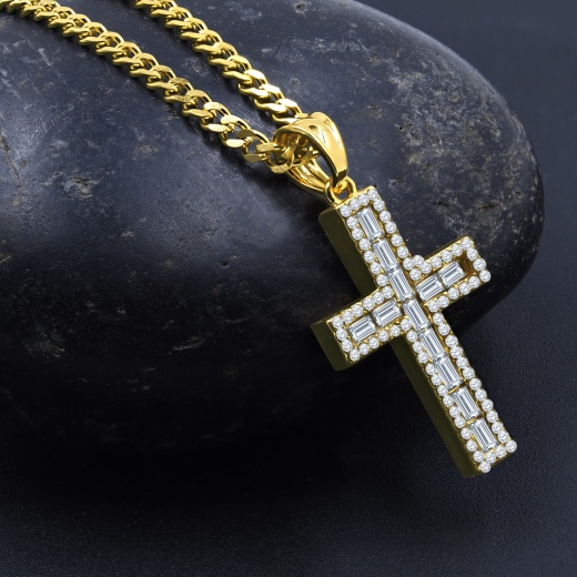 Kadosh Stainless Steel Chain and Charm Pendant - A Divine Bliss
