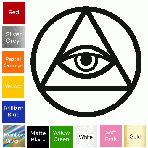 All Seeing Eye Sticker #10 - Waterproof Vinyl Decal