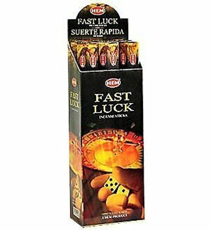 Fast Luck Hem Incense - Hexa Style Hem 6 Boxes of 20 Sticks