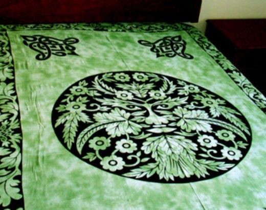 Green Man Tapestries - 100% Cotton Wall Hanging