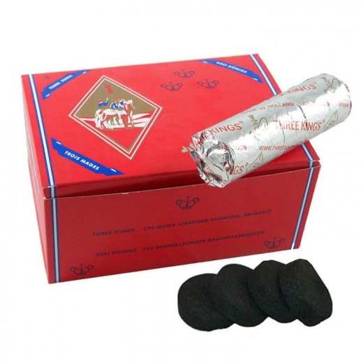 Box Of Three King Charcoal Roll (10 Roll)
