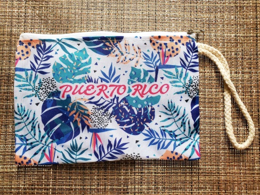 Puerto Rico Leaf Cosmetic Purse
