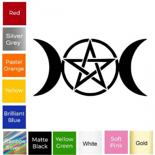 Triple Moon Sticker #3