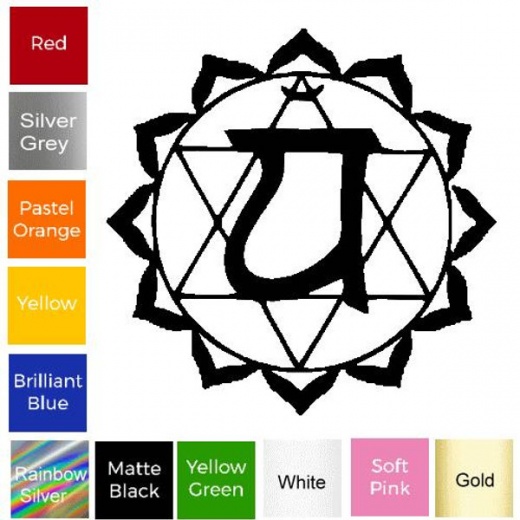Heart Chakra Sticker #16 - Waterproof Vinyl Decal