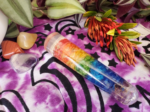 Seven Chakra Orgone Wand