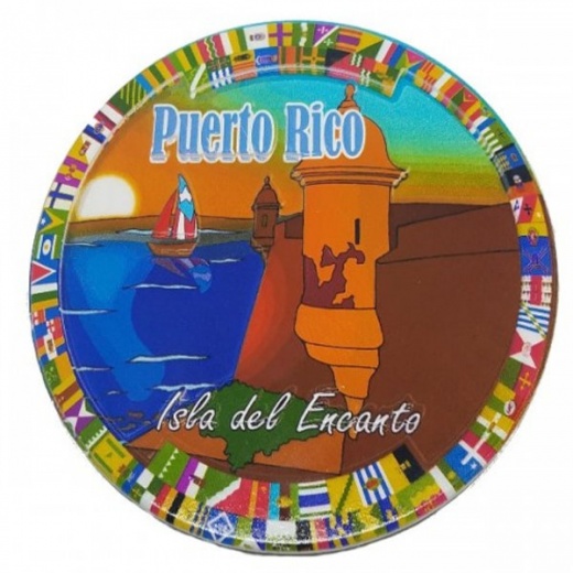 Puerto Rico Decorative Ceramic Plate : Morro