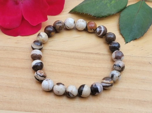 Bracelet 8Mm - Australian Zebra Jasper