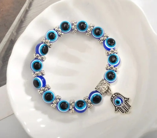 Evil Eye Hamsa Bracelet - Mal De Ojo Proteccion
