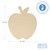 11.5" Wood Apple Cutout, 11.5" X 10" X 1/4"