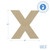 Wood Cutout Letter X, 12"