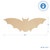 Wood Halloween Bat Cutout, Large 16" X 5.25"