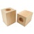 Wood Cube Candle Holder For Tea Lights