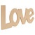 Wood "Love" Large Cutout, 12" X 5.5"