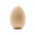 3-1/4" Wooden Egg, Flat Bottoms