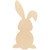 Wood Easter Bunny Cutout Medium, 8" X 4"