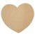 8-1/2" Heart Wooden Cutout, 8-1/2" X 8" X 1/8"