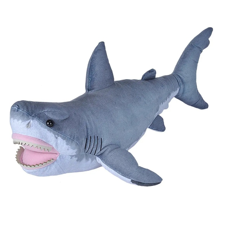 Living Ocean Jumbo Great White Shark Stuffed Animal - 20"