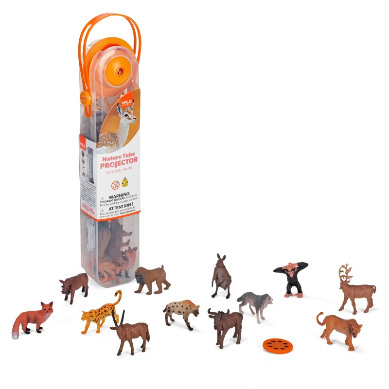 Nature Tube Projector Wildlife Figurines - 11"