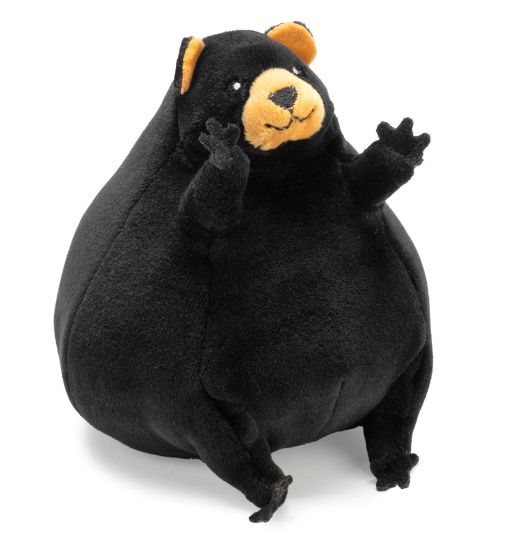 Flipkins Black Bear Stuffed Animal - 5"