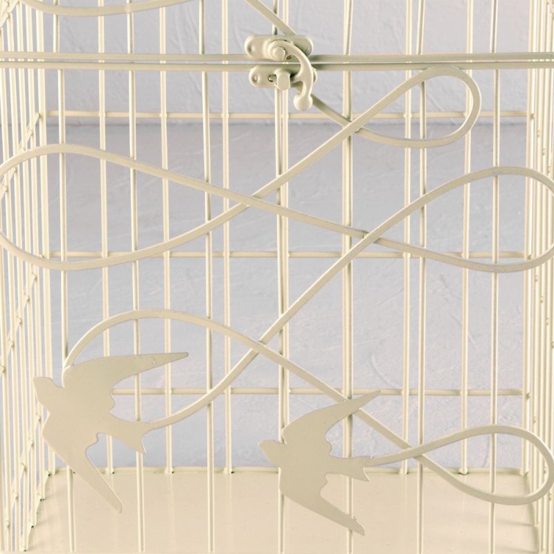 Modern Decorative Birdcage with Birds in Flight