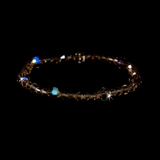 Light Colorado Swarovski Crystal Stretch Bracelet
