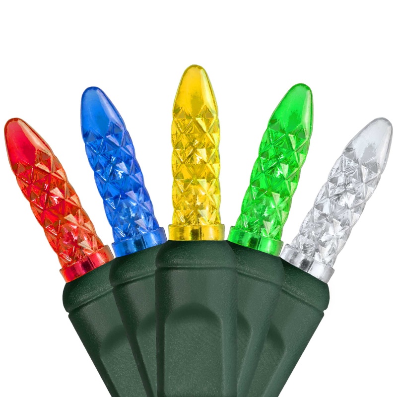 M5 Multi Color Led Christmas Tree Lights On Green Wire