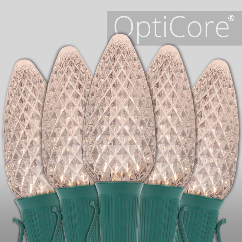 C9 Warm White Opticore® Commercial LED Christmas Lights