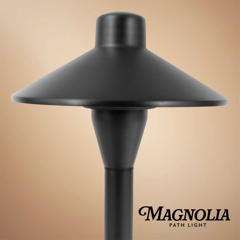 Magnolia Classic Low Voltage Landscape Lighting Path Light, Black