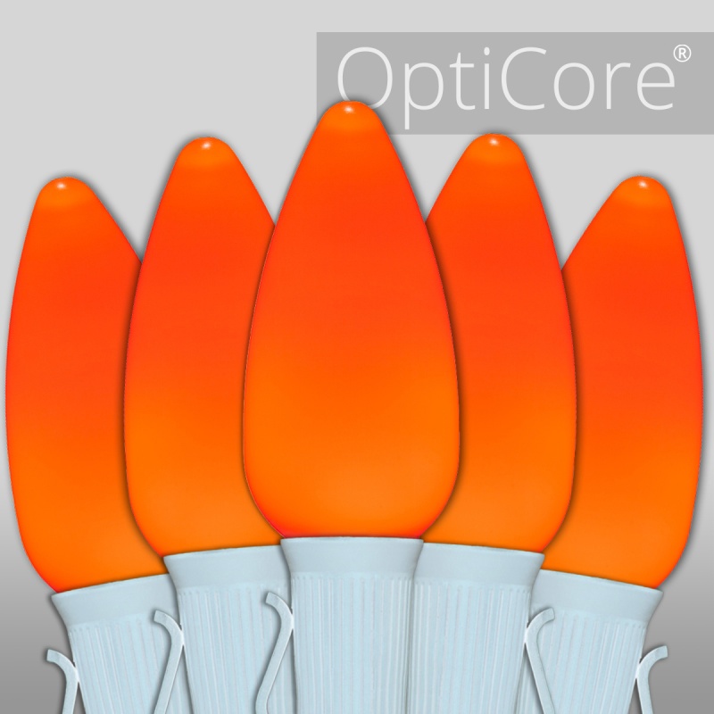 C9 Amber Smooth OptiCore® Commercial LED Lights