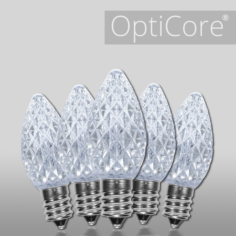 C7 Cool White Opticore® Led Bulbs