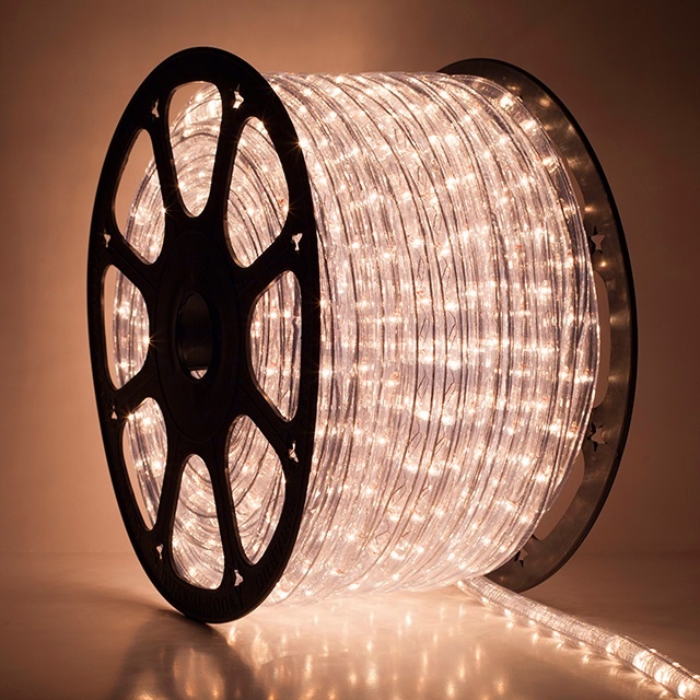 Clear Rope Light, 150 Ft