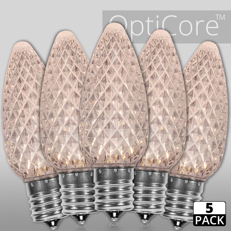C9 Warm White Opticore® Led Bulbs, 5-Pack