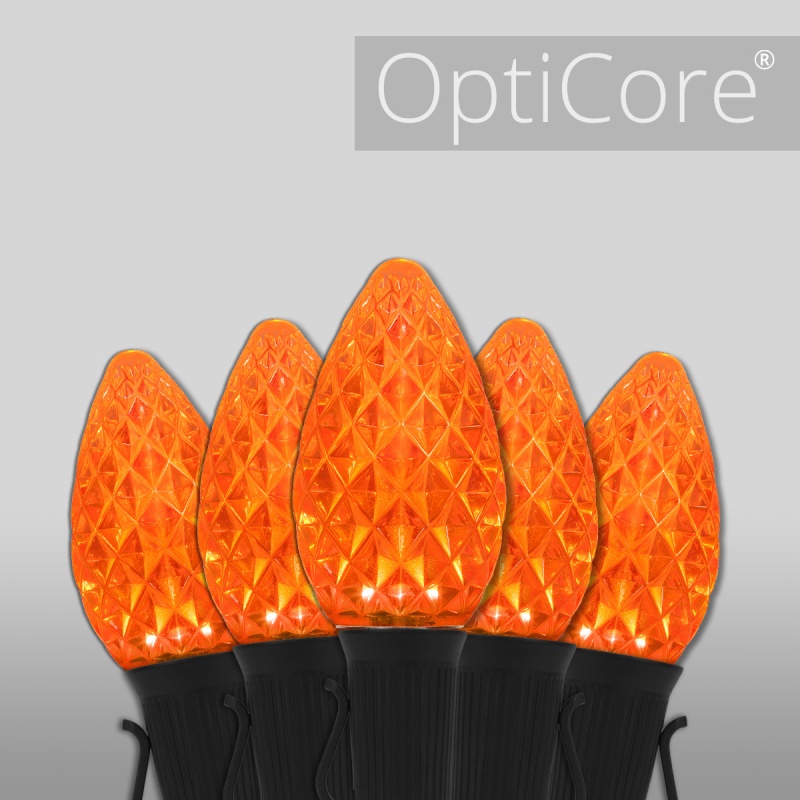 C7 Amber Opticore® Commercial Led Halloween Lights