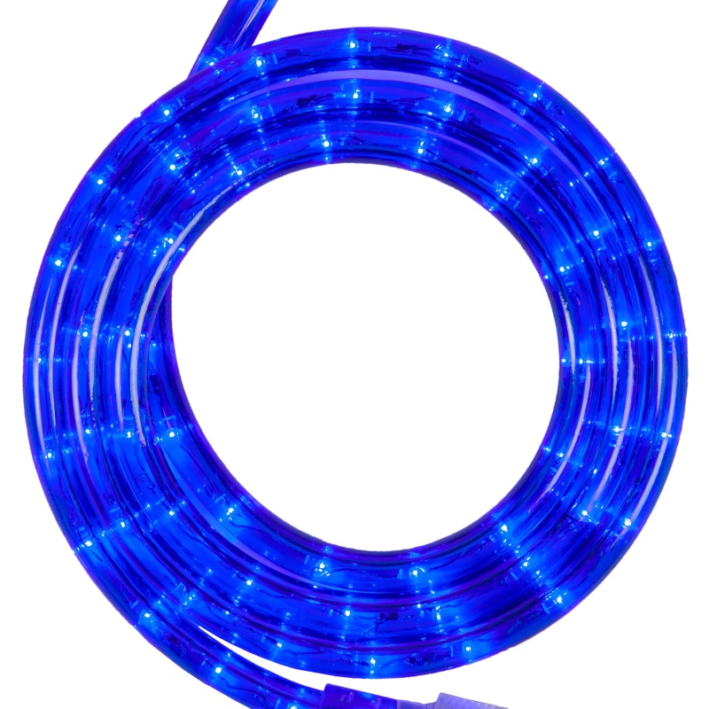Blue LED Rope Light, 18 Ft