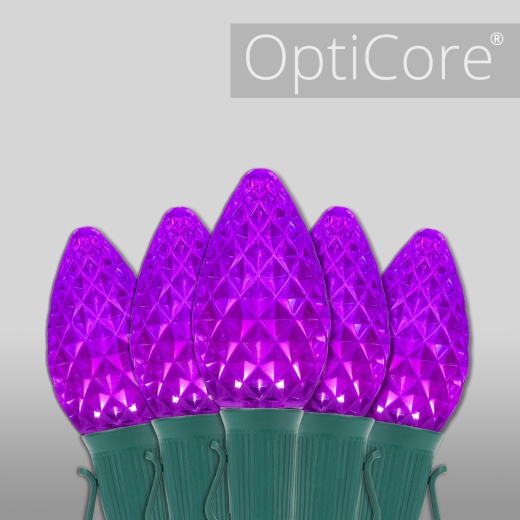 C7 Purple Opticore Commercial Led Halloween Christmas Lights