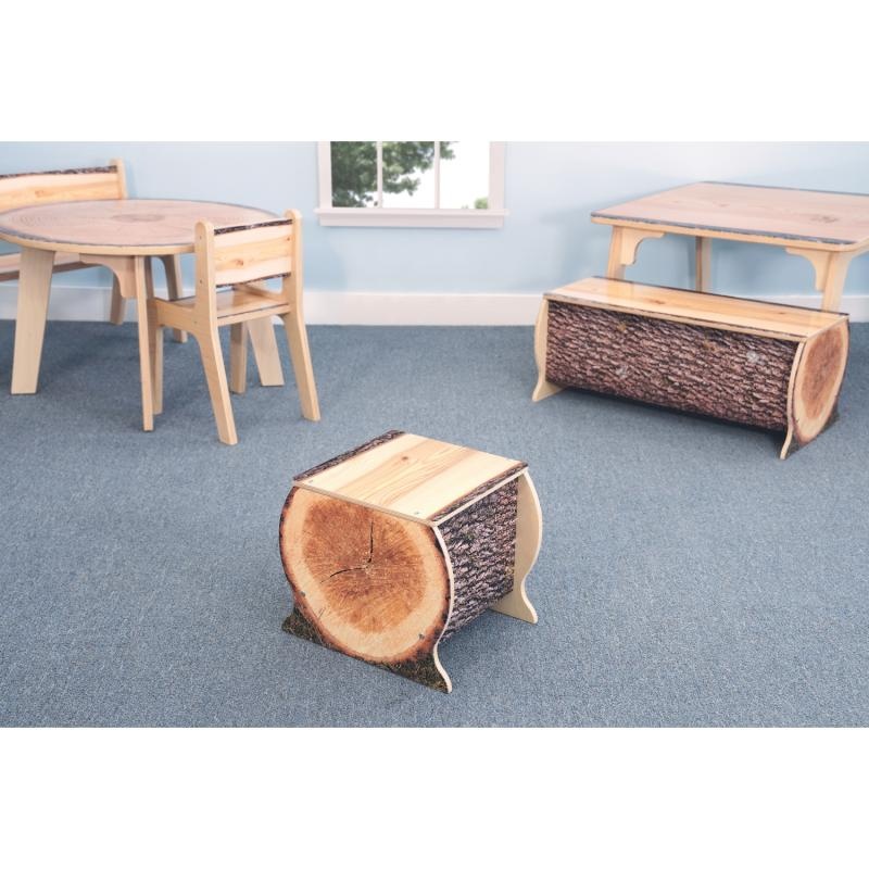 Nature View Live Edge Small Log Bench 14h