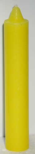9" Yellow Pillar Candle
