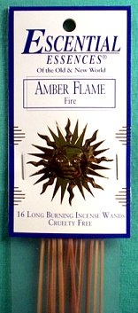 Amber Flame Esscential Essences Incense Sticks 16 Pack