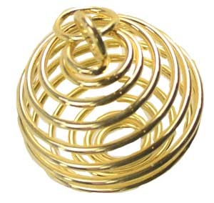 1" Gold Plated Coil - Expandable Coil Design for Jewelry Making