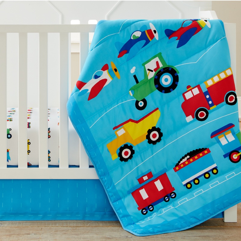 Trains, Planes & Trucks 3 Pc Microfiber Bed In A Bag - Baby