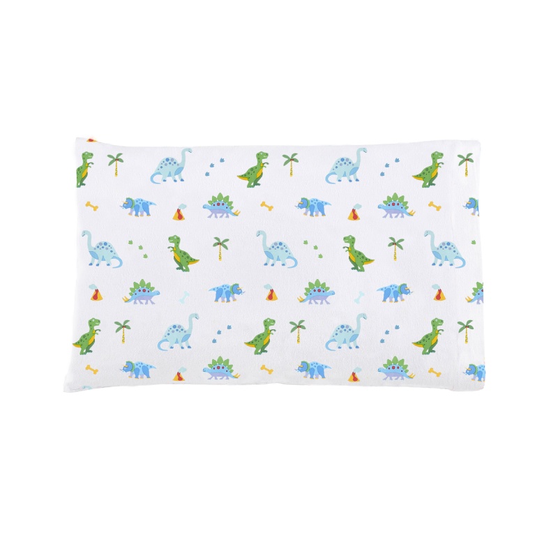 Dinosaur Land 100% Cotton Flannel Pillowcase - Toddler