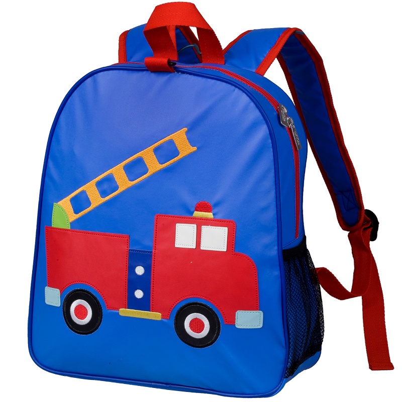 Fire Truck Embroidered Backpack