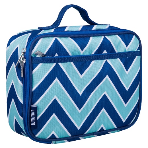 Wildkin Chevron Blue Lunch Box