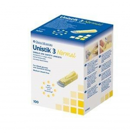 Owen Mumford At1002 Unistik 3 Pre-Set Single Use Safety Lancets