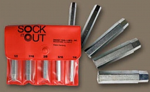 Sock-It-Out Socket Button Head Cap Screw Extractors (Removes #6, #8, #10, 1/4")