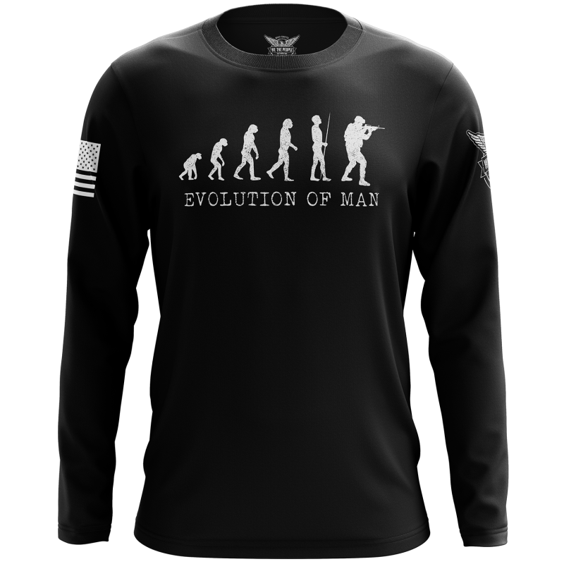 Evolution Of Man Long Sleeve Shirt
