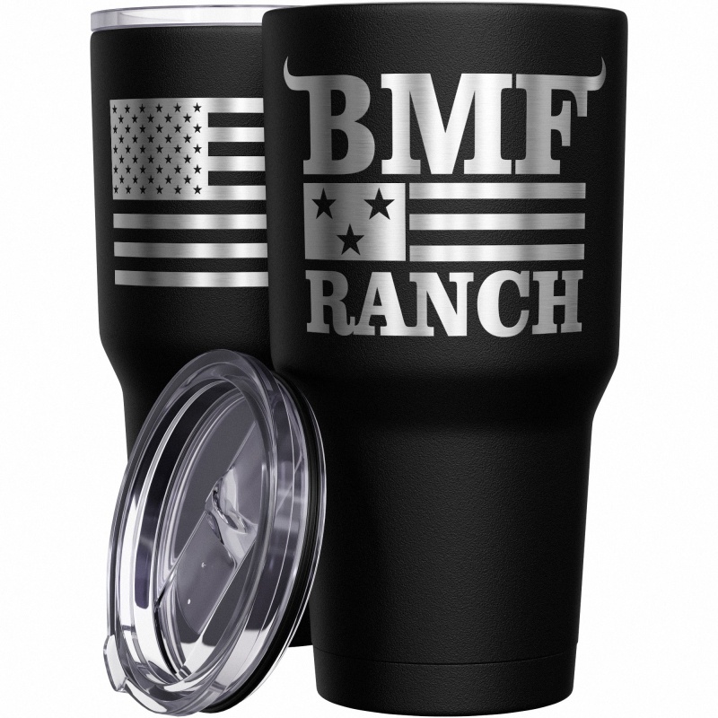 Bmf Ranch Flag Stainless Steel Tumbler