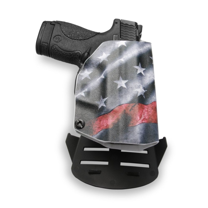 Black Kydex Holster For M&P Shield 2.0 9/40 Streamlight TLR-6 Holster